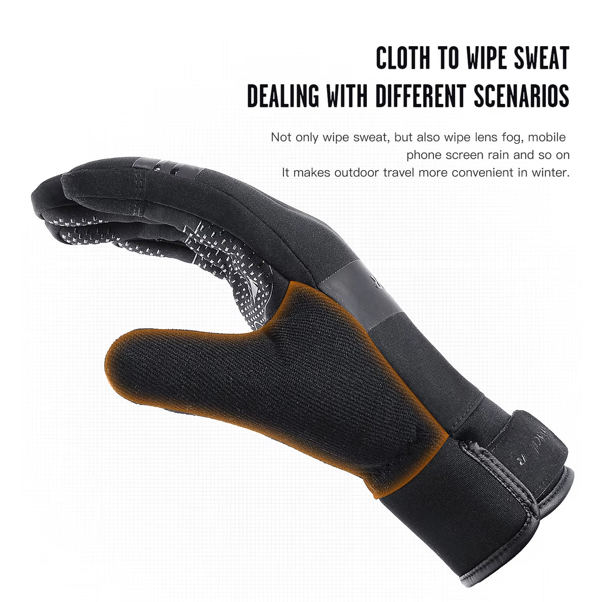 Outdoor Winter Cycling Gloves Touch Screen Motorcycle Gloves Windproof Sports Riding Ski Gloves Waterproof 3M Running Gloves
