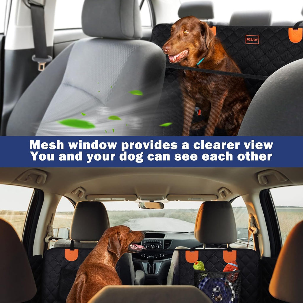 Back Seat Extender for Dogs - Dog Car Seat Cover for Dogs Waterproof & Foldable, Non-Slip Back Seat Cover with Hard Bottom for Cars, Trucks and Suvs, Suit for Travel Camping
