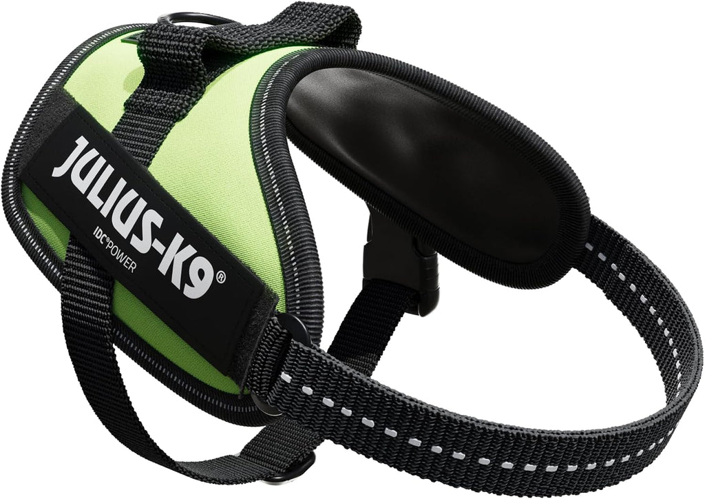 JULIUS-K9 IDC Powerharness, XS, No Pull Dog Harness, Neon Green