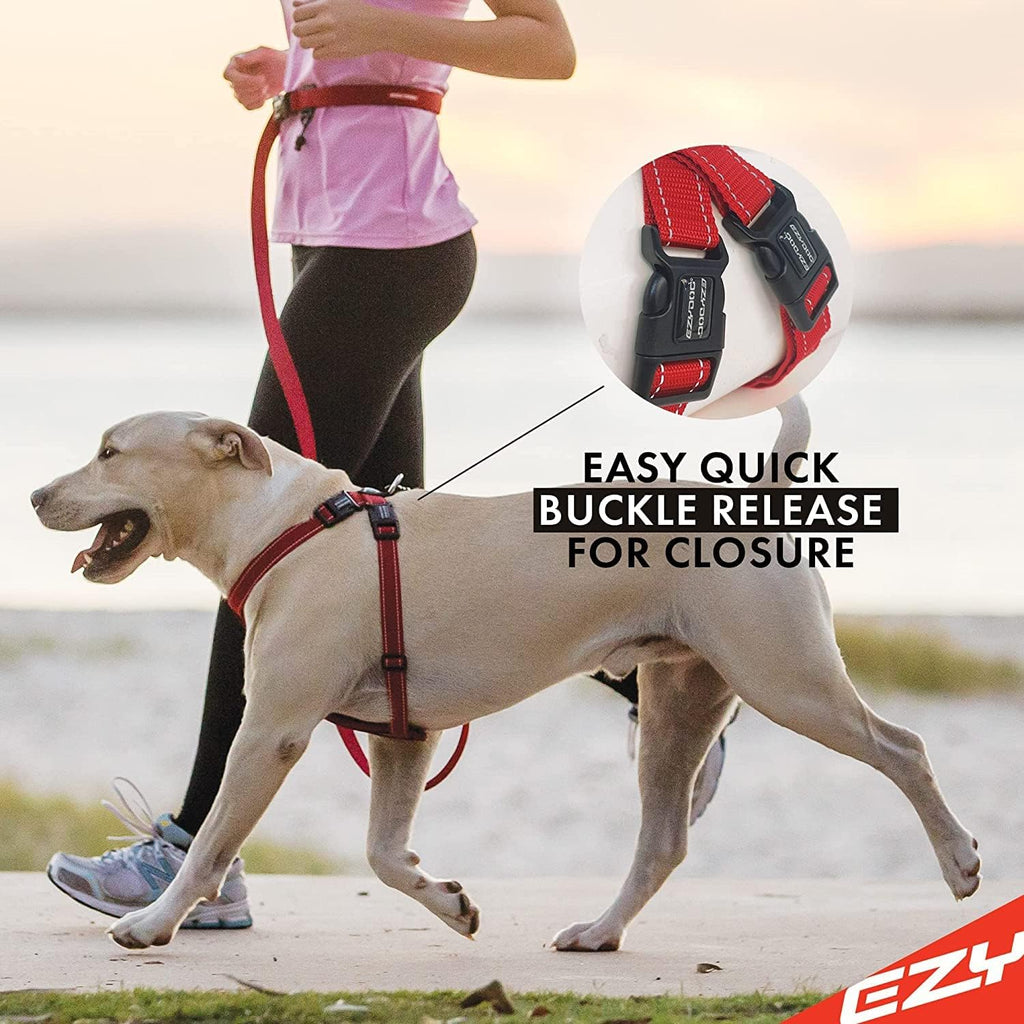 Adjustable Chest Plate Harness - Step-In, No Pull Dog Harness, XX Small to XX Large Dogs - Reflective, Durable Soft Webbing, K9 Travel Vest with Car Restraint - Ideal for Active Pets - Pink