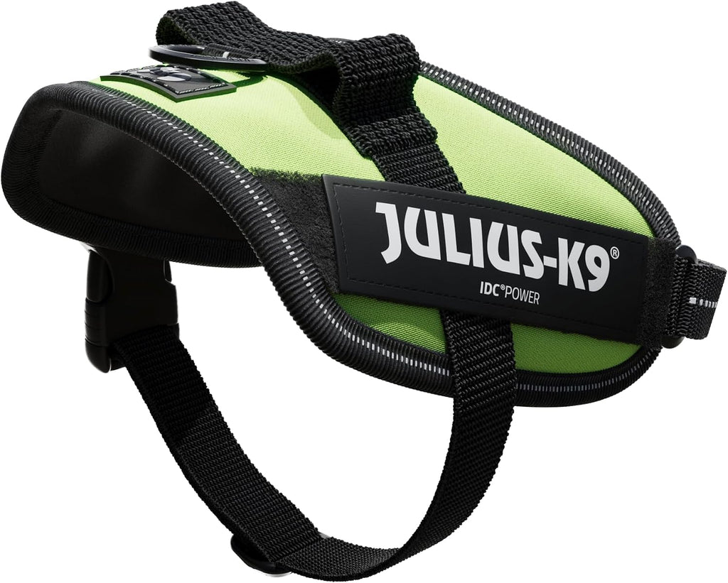 JULIUS-K9 IDC Powerharness, XS, No Pull Dog Harness, Neon Green