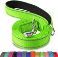 Double-Sided Reflective Dog Leash, 6 FT/5FT/4 FT, Padded Handle Nylon Dogs Leashes for Walking, Training Lead for Medium & Large Dogs, Green, 5FT