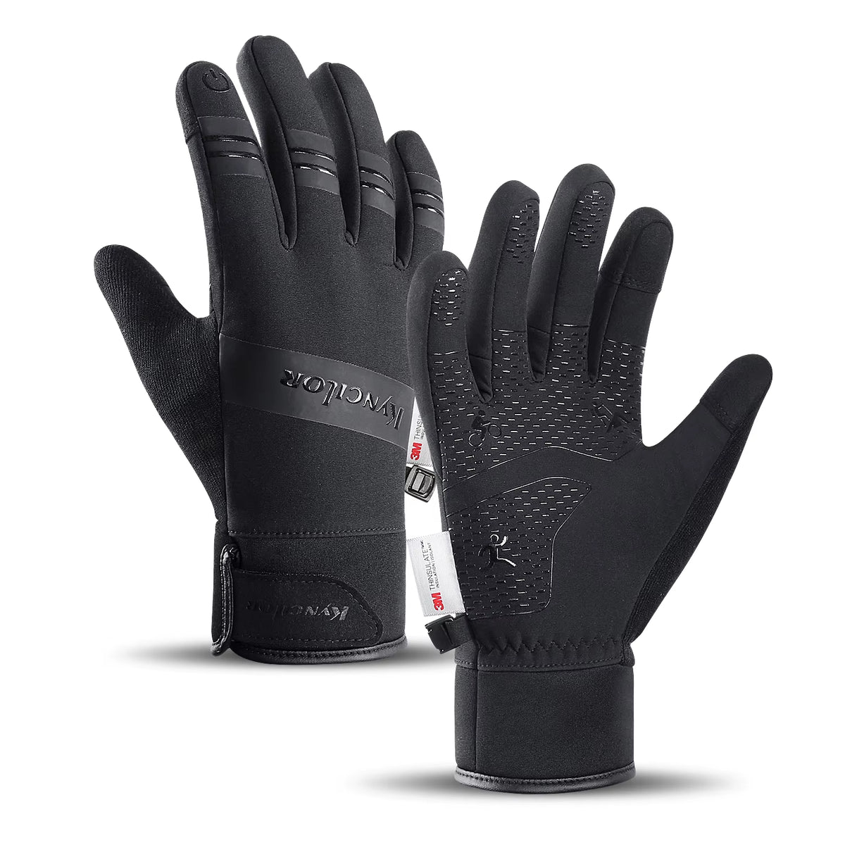 Outdoor Winter Cycling Gloves Touch Screen Motorcycle Gloves Windproof Sports Riding Ski Gloves Waterproof 3M Running Gloves