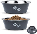 2 Pack Dog Bowls Stainless Steel 1560ML