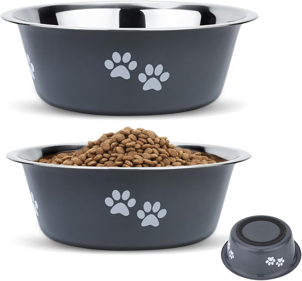 2 Pack Dog Bowls Stainless Steel 1560ML