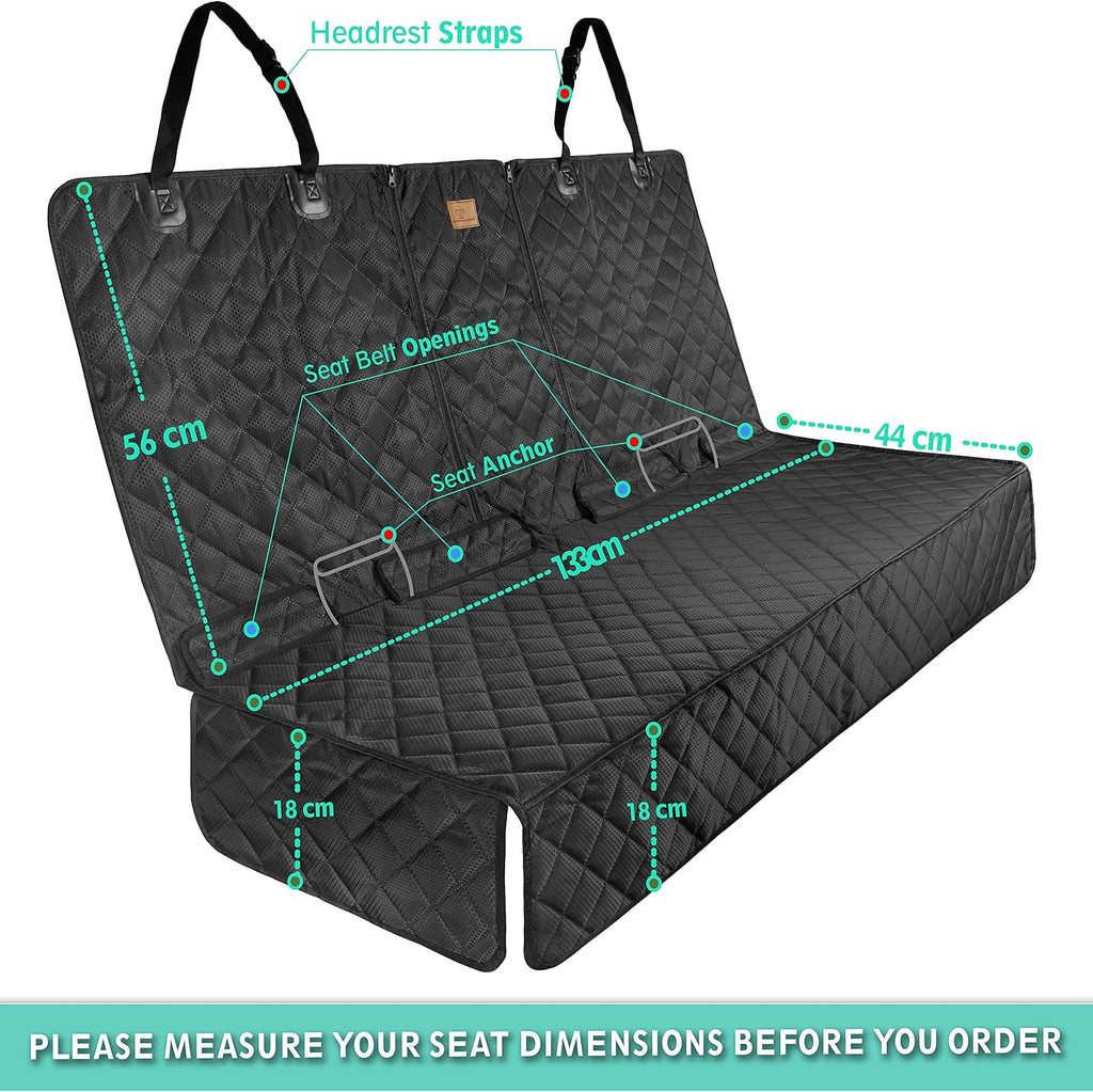 Premium Dog Car Seat Cover with Armrest Opening with ISOFIX 45X133Cm