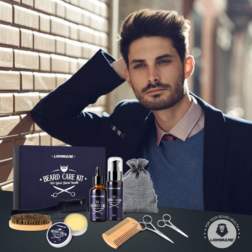 Beard Care Kit for Men Gifts,  Beard Grooming Set, Moisturize Beard