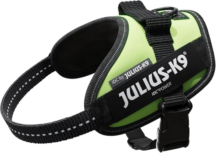 JULIUS-K9 IDC Powerharness, XS, No Pull Dog Harness, Neon Green