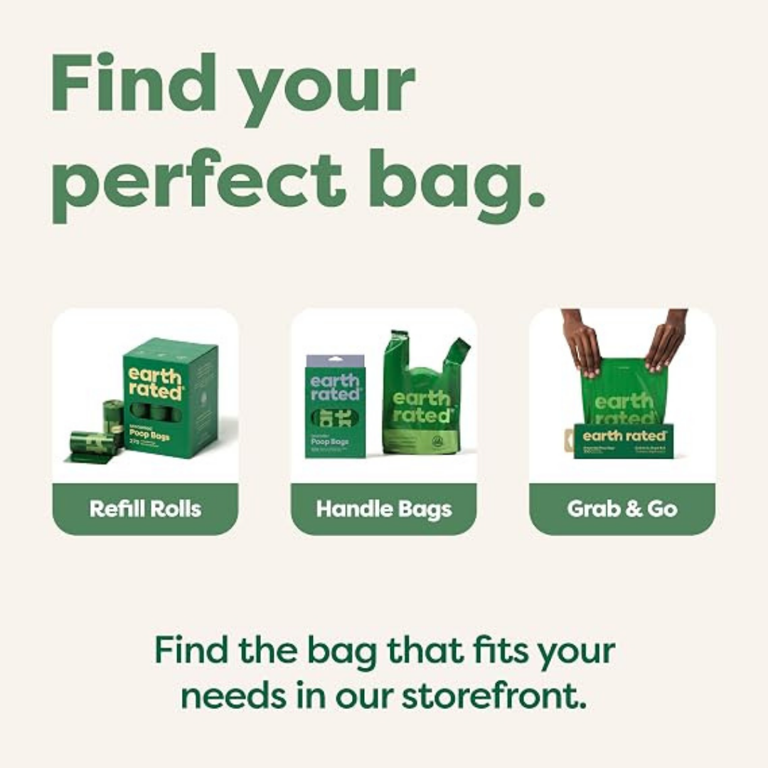 Earth Rated Dog Poo Bags – Leak-Proof & Extra Thick, Lavender Scented, 270 Bags