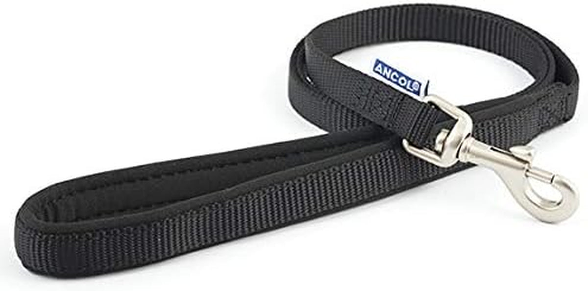 Padded Nylon Lead Black 1M X 25Mm