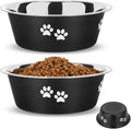 2 Pack Dog Bowls Stainless Steel 2020ML