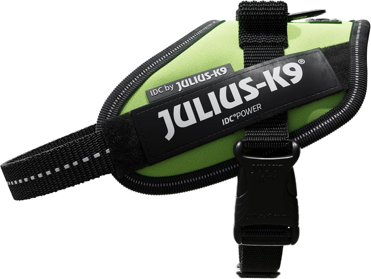 JULIUS-K9 IDC Powerharness, XS, No Pull Dog Harness, Neon Green