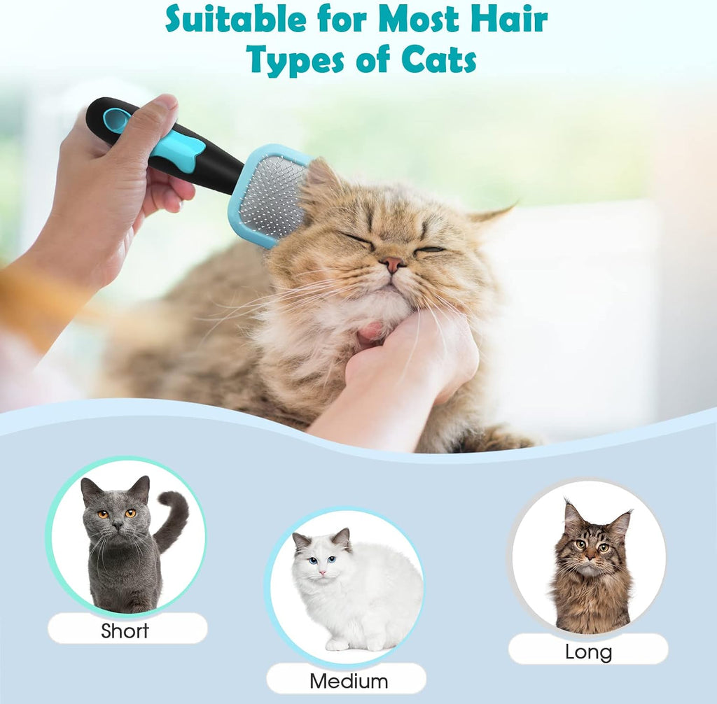 Slicker Brush, Dog Brush for Gently Cleaning Shedding Hair, One Size Blue