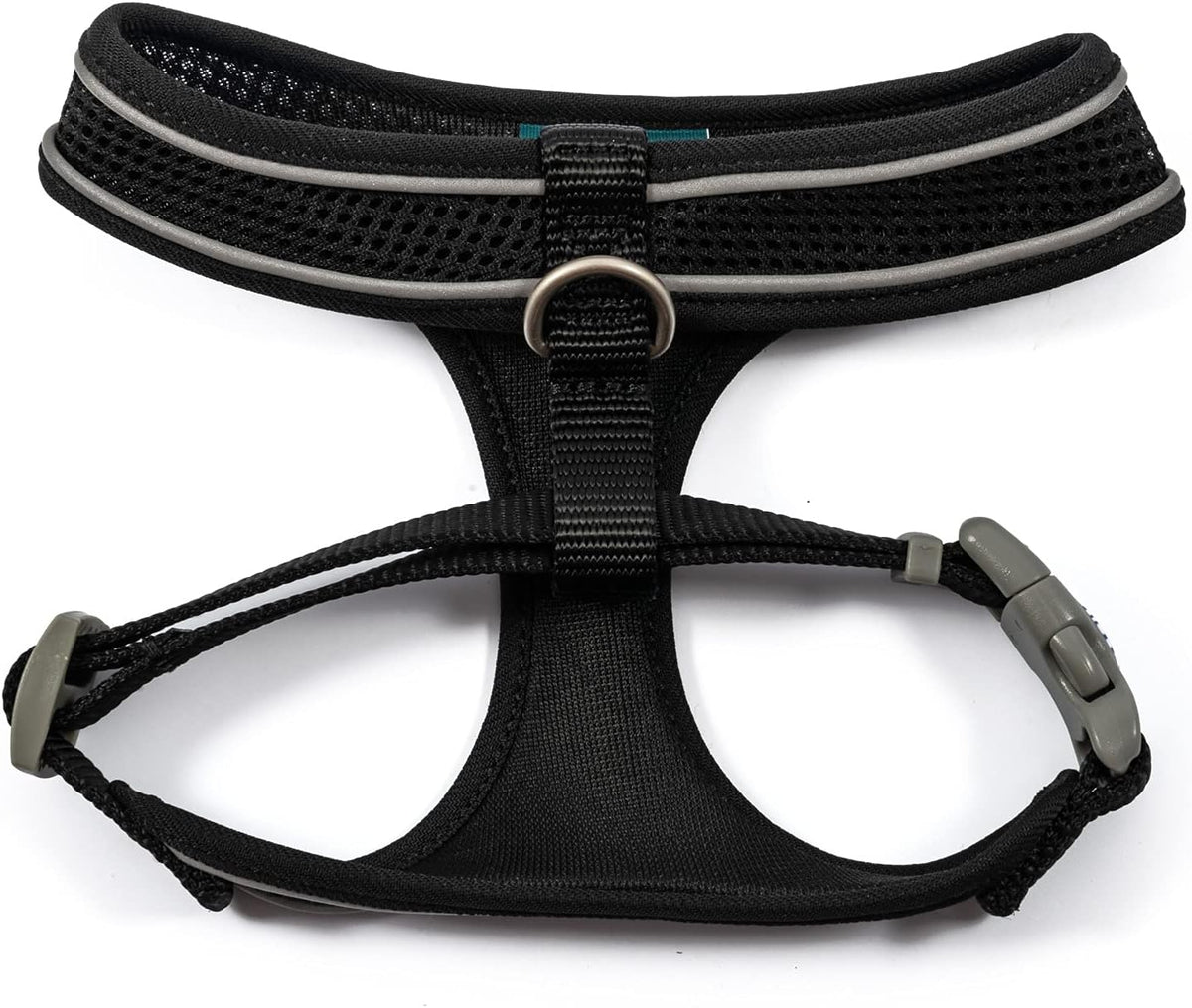 Viva Lightweight Breathable Comfort Mesh Dog Harness Black Size Large (Fits Girth 53-74 Cm)