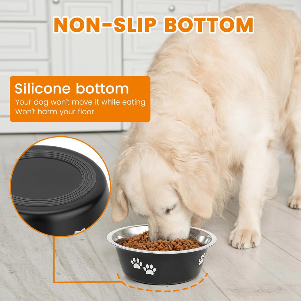 2 Pack Dog Bowls Stainless Steel 2020ML