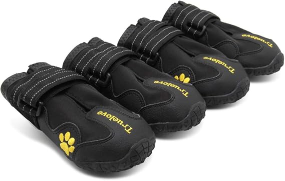 Truelove Waterproof Dog Boots – Reflective Paw Protector Shoes for Small, Medium & Large Dogs, Outdoor Walking