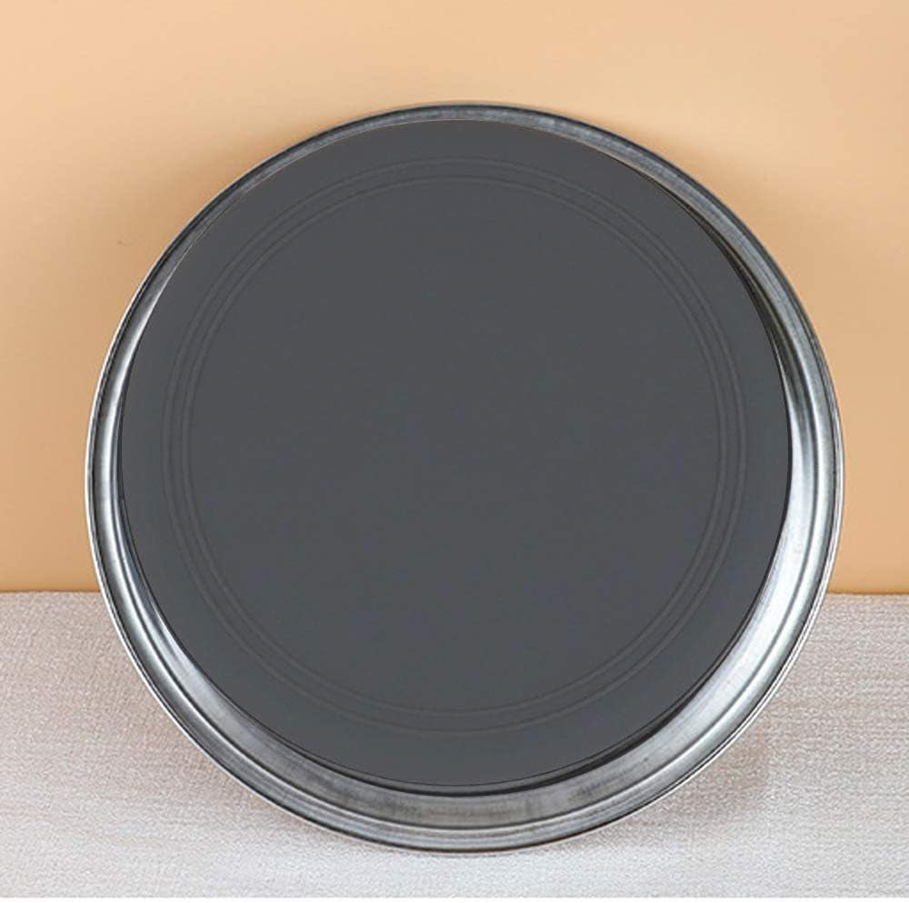 Stainless Steel Dog & Cat Plate Bowls, Non-Slip Silicone Bases - Small (S-14Cm) Feeder & Water Bowls