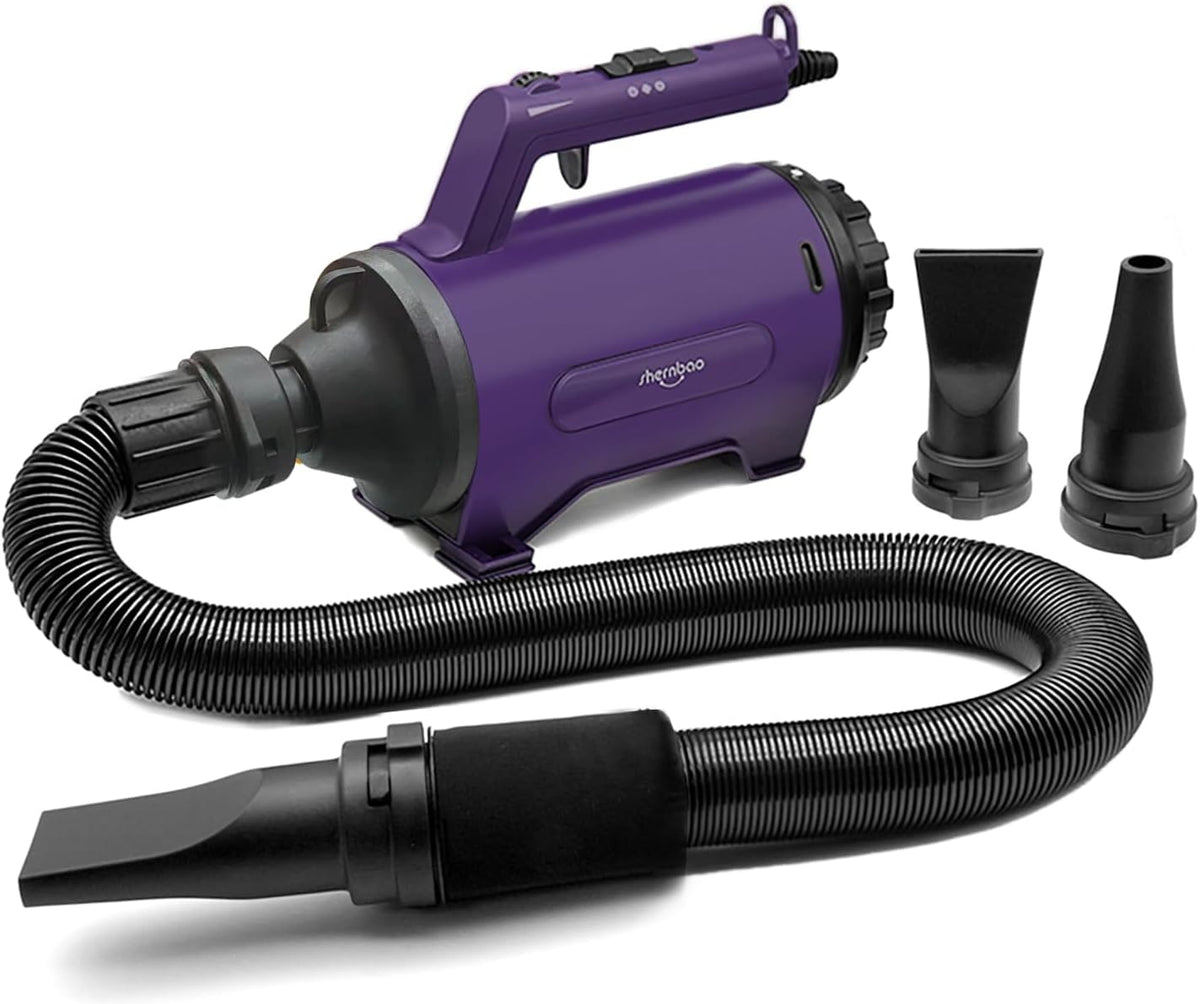 High Velocity Dog Dryer & Pet Grooming Blower – Professional Dog Hair Dryer for Fast Coat Drying