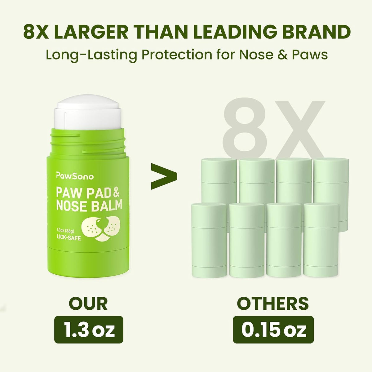 PawSono Lick-Safe Dog Paw & Nose Balm Stick with Coconut Oil – Dog Paw & Nose Care, Moisturising BalmPawSono Lick-Safe Dog Paw & Nose Balm Stick with Coconut Oil – Dog Paw & Nose Care, Moisturising Balm