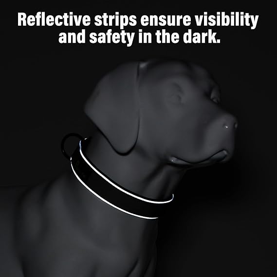 Plutus Pet Tactical Dog Collar – Reflective Adjustable Collar for Small, Medium & Large Dogs