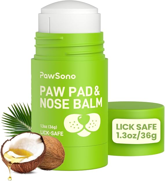 PawSono Lick-Safe Dog Paw & Nose Balm Stick with Coconut Oil – Dog Paw & Nose Care, Moisturising BalmPawSono Lick-Safe Dog Paw & Nose Balm Stick with Coconut Oil – Dog Paw & Nose Care, Moisturising Balm