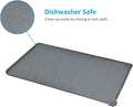 AUDWUD Silicone Pet Feeding Mat for Dogs & Cats – Waterproof Non-Slip Bowl Mat for Food & Water