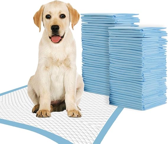 Puppy Training Pads 100 Pack – Large 60 x 60cm Dog Pee Pads, Super Absorbent & Leakproof