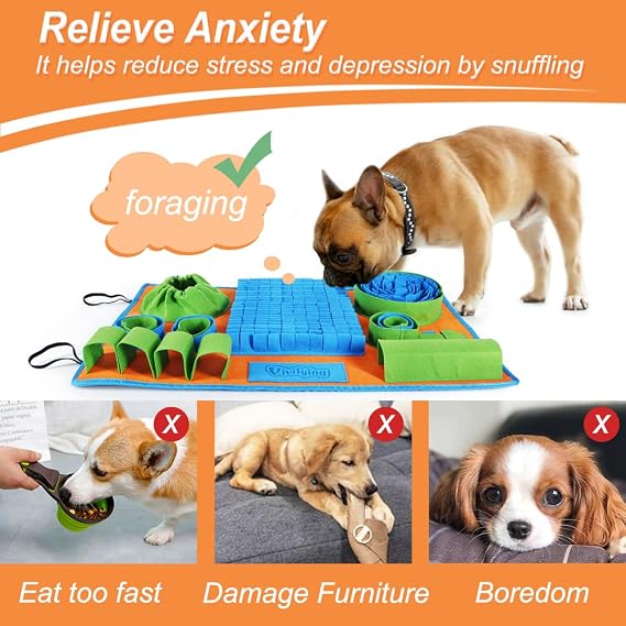 Vivifying Snuffle Mat for Dogs – Interactive Feeding & Enrichment Toy for Boredom Relief, Slow Feeding & Mental Stimulation