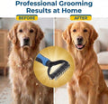 Fur Magic Dematting Comb for Dogs & Cats – Dual-Sided Undercoat Rake, Deshedding & Grooming Tool for Loose Fur, Knots & Mats