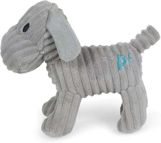 Petface Little Petface Freddi Cord Plush Puppy Dog Toy – Soft Comfort & Interactive Play Toy