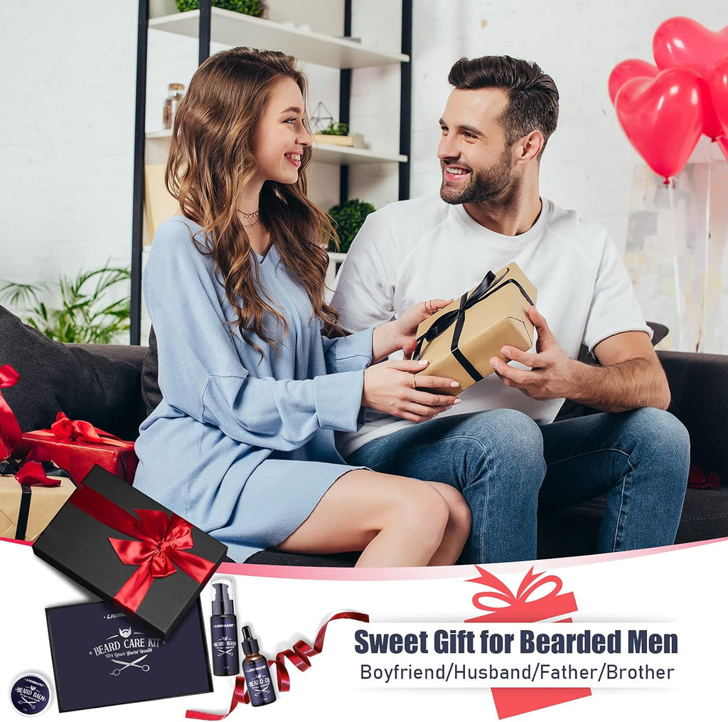 Beard Care Kit for Men Gifts,  Beard Grooming Set, Moisturize Beard