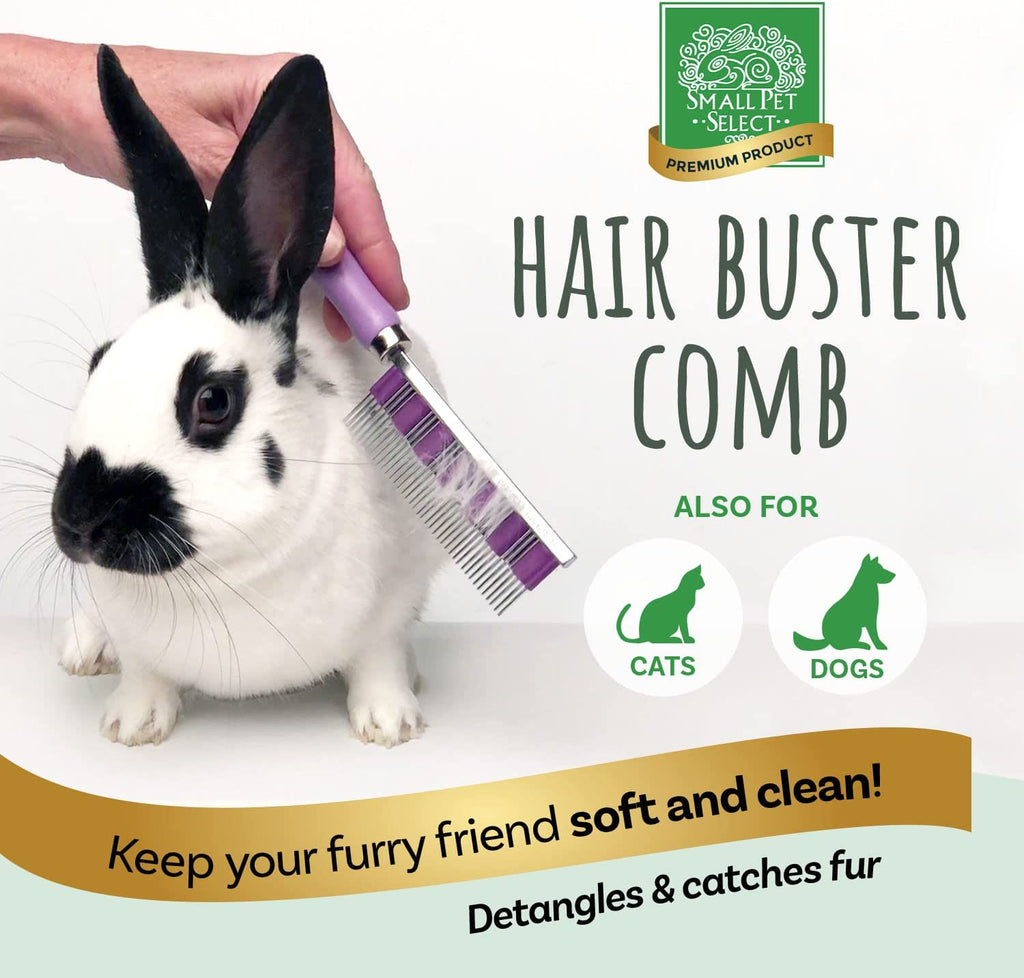 – Hair Buster Comb for Rabbits, Guinea Pigs & Small Pets | Gentle, Efficient Grooming Tool for Removing Loose Hair & Reducing Shedding