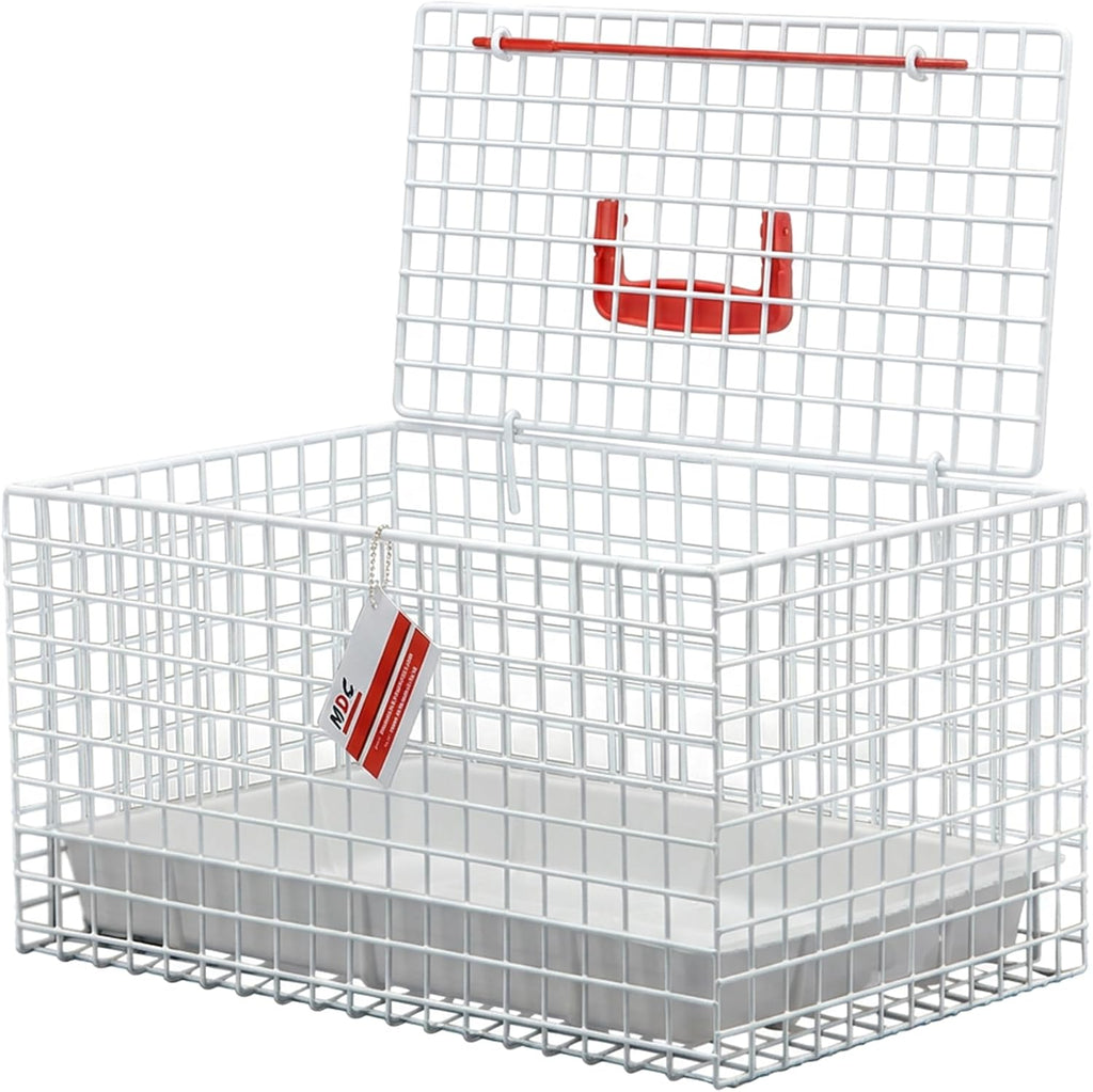 Large Pet Carrier for Travel – Top Opening Pet Crate for Kittens, Cats & Small Dogs – Spacious Mesh Pet Travel Basket – Ideal for Vets, Car Journeys & Catteries – Easy Clean Base