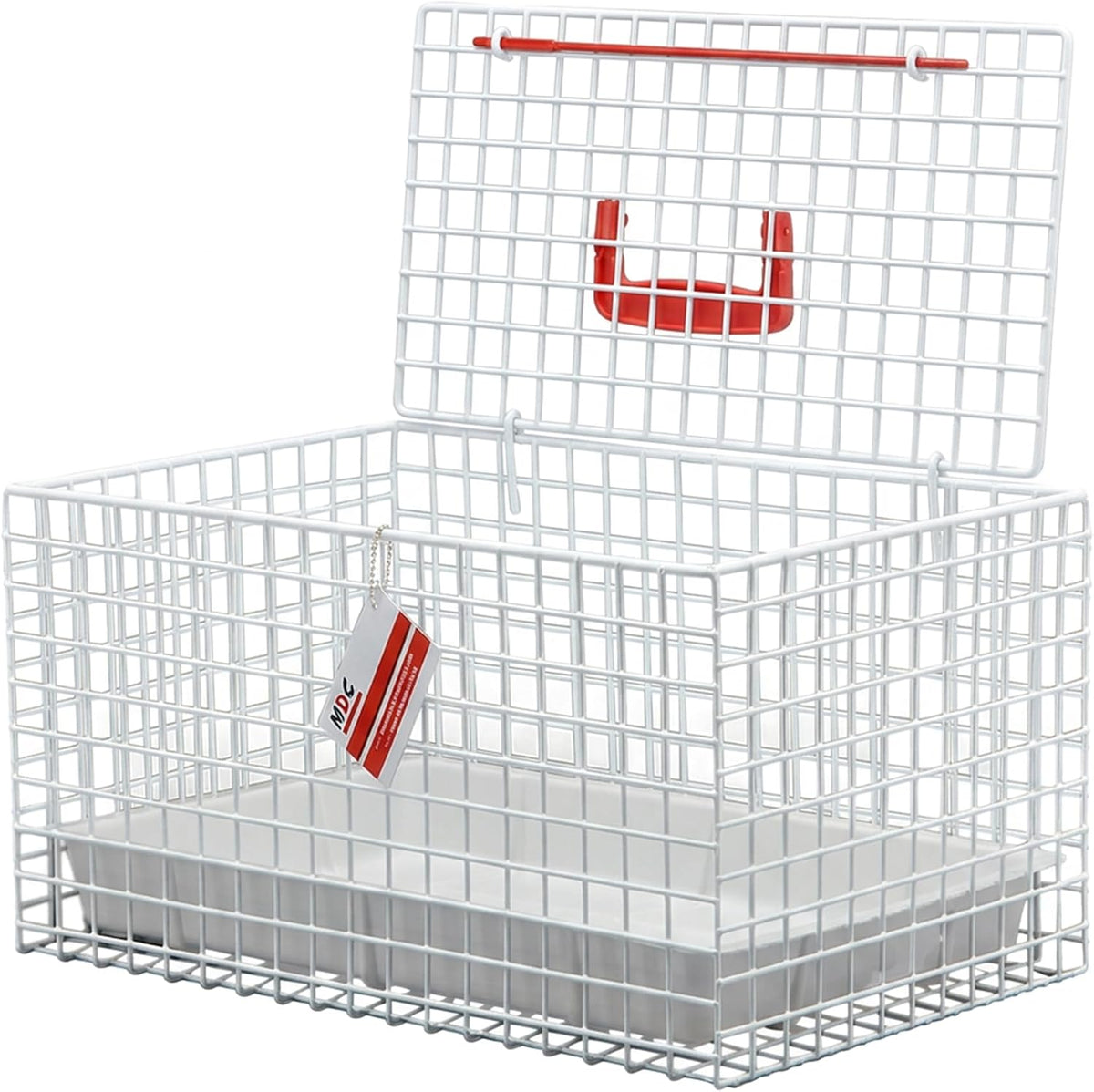 Large Pet Carrier for Travel – Top Opening Pet Crate for Kittens, Cats & Small Dogs – Spacious Mesh Pet Travel Basket – Ideal for Vets, Car Journeys & Catteries – Easy Clean Base