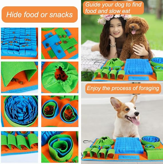 Vivifying Snuffle Mat for Dogs – Interactive Feeding & Enrichment Toy for Boredom Relief, Slow Feeding & Mental Stimulation