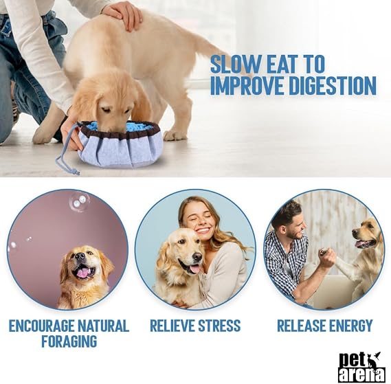 PET ARENA Adjustable Snuffle Mat for Dogs – Interactive Puzzle Feeder & Treat Training Toy