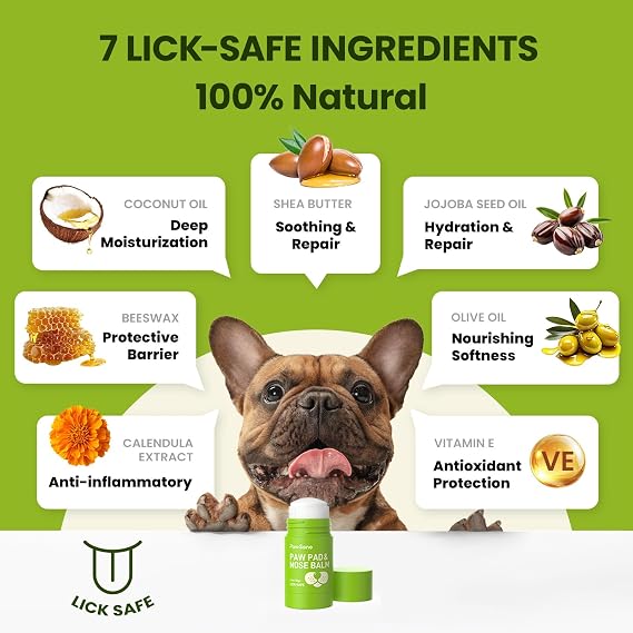 PawSono Lick-Safe Dog Paw & Nose Balm Stick with Coconut Oil – Dog Paw & Nose Care, Moisturising BalmPawSono Lick-Safe Dog Paw & Nose Balm Stick with Coconut Oil – Dog Paw & Nose Care, Moisturising Balm