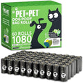 PET N PET Dog Poop Bags – Extra Thick & Leak-Proof Unscented Dog Waste Bags, Black