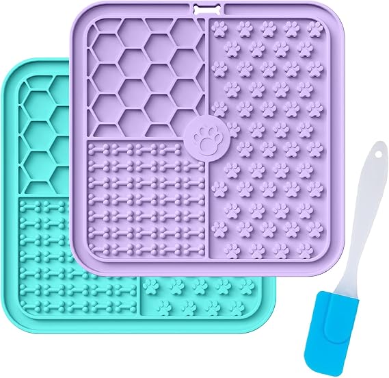 Lick Mat for Dogs & Cats – Premium Silicone Licking Mat with Suction Cups for Bathing, Grooming, Training & Enrichment