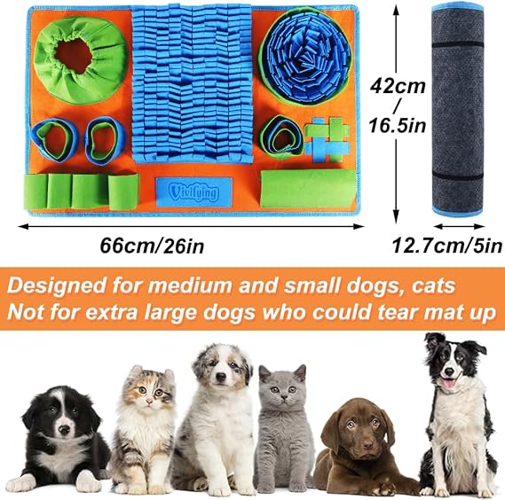 Vivifying Snuffle Mat for Dogs – Interactive Feeding & Enrichment Toy for Boredom Relief, Slow Feeding & Mental Stimulation