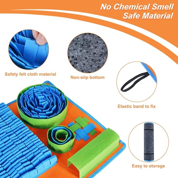 Vivifying Snuffle Mat for Dogs – Interactive Feeding & Enrichment Toy for Boredom Relief, Slow Feeding & Mental Stimulation