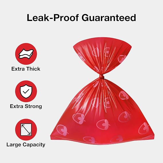 VETRESKA Dog Poo Bags with Dispenser – 105 Extra Thick Leak-Proof Dog Waste Bags
