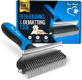Deshedding & Dematting Tool, 2-In-1 Double-Sided Grooming Brush
