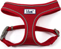 Simply Comfortable Padded Breathable Mesh Red Dog Harness Pet Training Accessory 44-57 Cm, Medium
