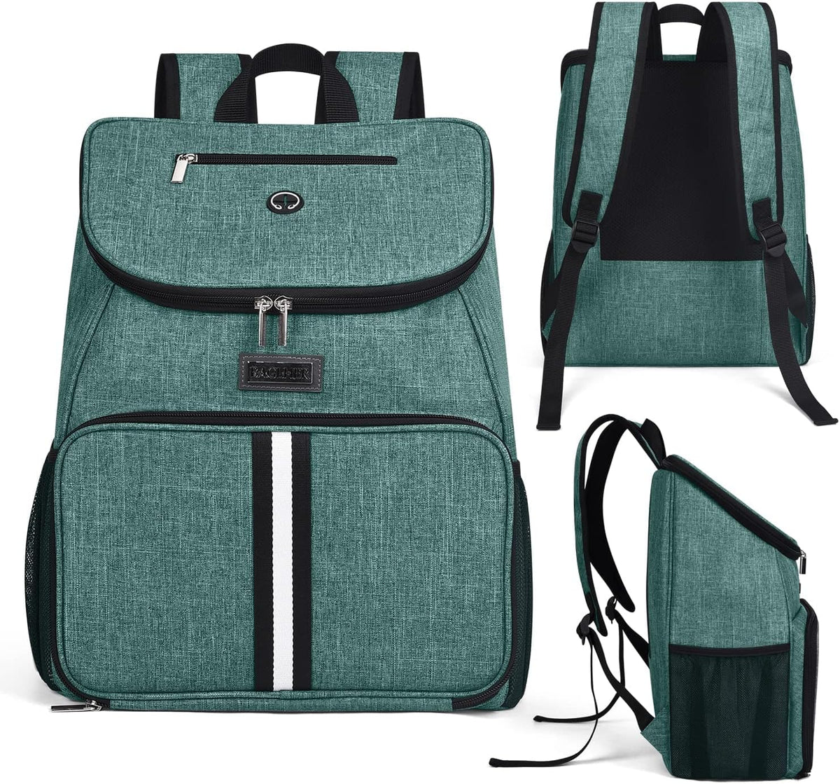 丨Dog Travel Bag,Airline Approved Pet Supplies Backpack,Dog Travel Backpack Accessories Set with 2 Silicone Collapsible Bowls and 2 Food Baskets. Green