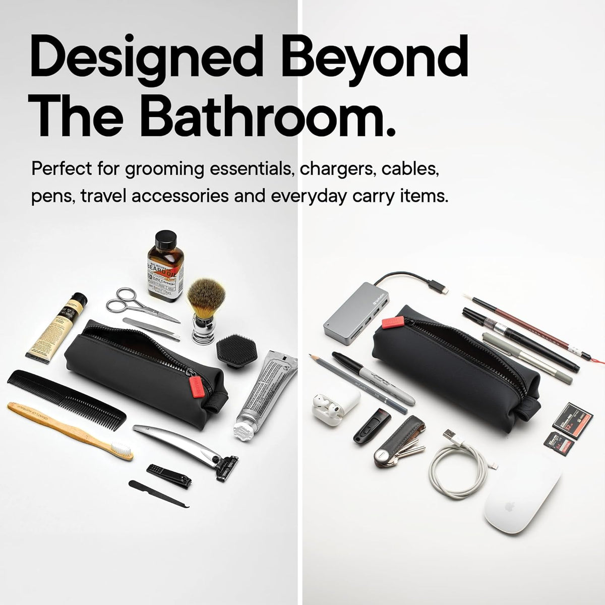 the Koby Dopp Kit Toiletry Bag – Mini 22 X 7 X 5Cm, Charcoal