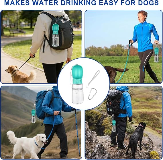 550ml Dog Water Bottle – Leak-Proof Portable Pet Water Dispenser for Dogs & Puppies, Travel, Walking & Hiking