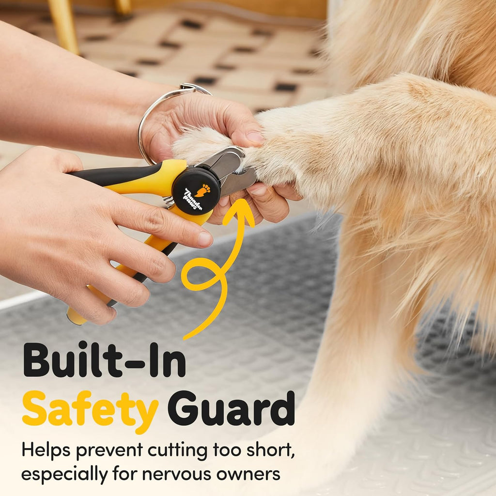 Pet Nail Clippers for Dogs & Cats – Professional Nail Trimmer with Protective Guard, Safety Lock & Nail File