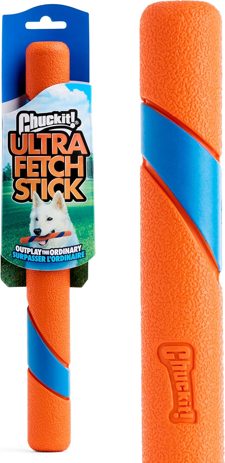Chuckit! Ultra Fetch Stick Durable Rubber Dog Toy – 30.5cm Interactive Fetch & Retrieve Toy