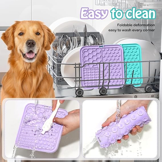 Lick Mat for Dogs & Cats – Premium Silicone Licking Mat with Suction Cups for Bathing, Grooming, Training & Enrichment